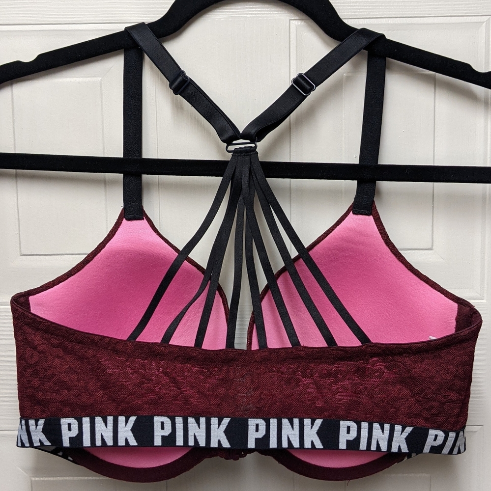 NWOT PINK (VS) 34DD Push Up Bra